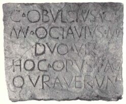 Epigrafe Romana inizi del I secolo a.C.